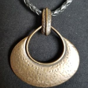 Premier Designs braided Necklace and Pendant